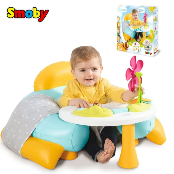 Smoby - Cottons Детско надуваемо столче със занимателен плот 1