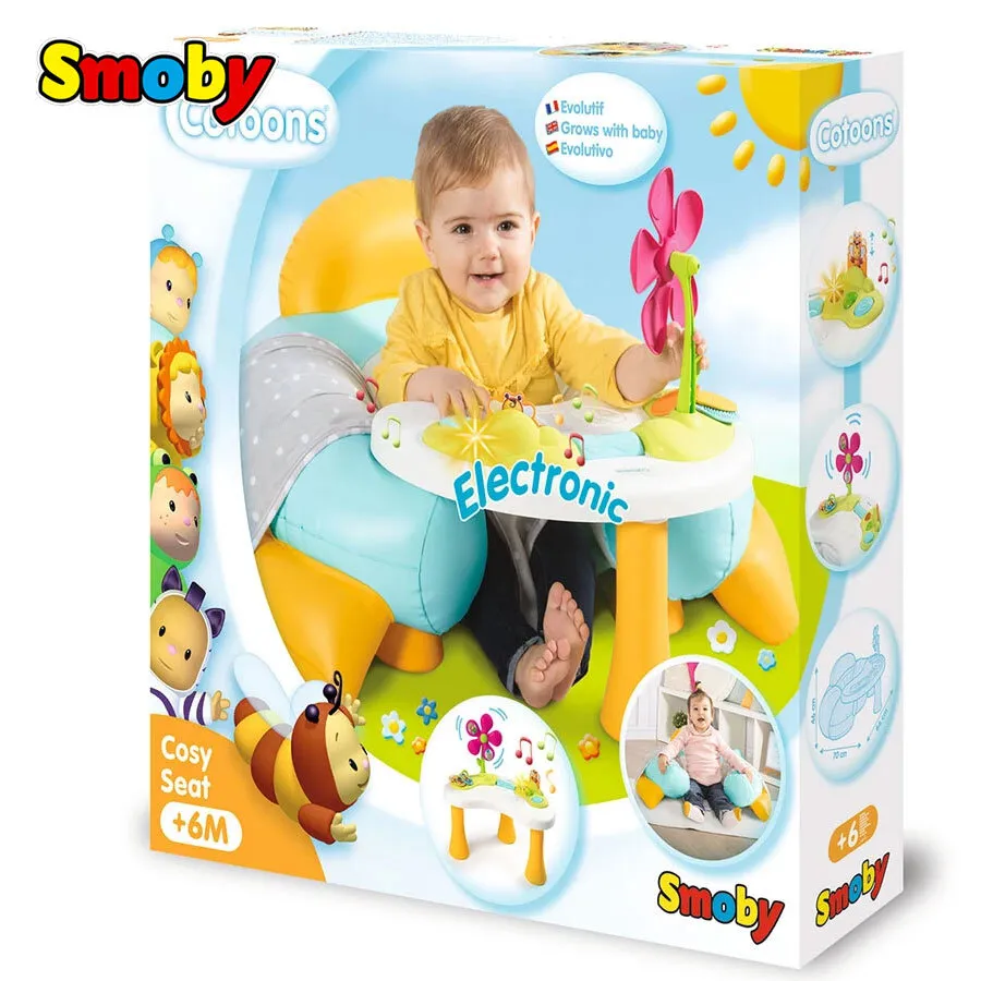 Smoby - Cottons Детско надуваемо столче със занимателен плот 4