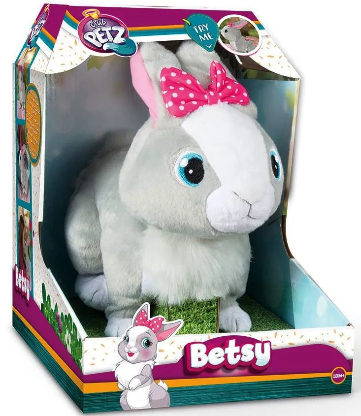 IMC Зайчето Betsy, Многофунционално Интерактивно зайче, реагира и издава звуци, ходи и мърда с уши  6