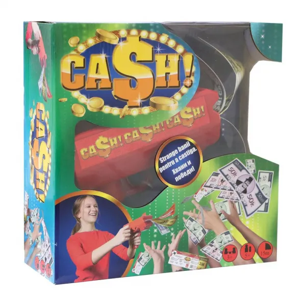 GWD Забавна Игра CASH/Кеш машина за изстрелване на банкноти, 5+ играча 1