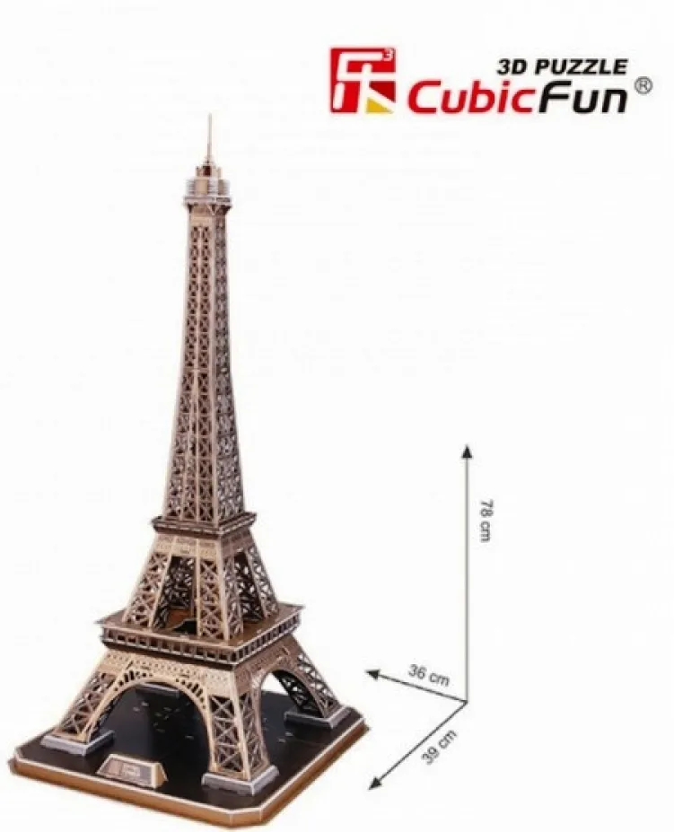 CubicFun 3D Пъзел EIFFEL TOWER, 84 части 2