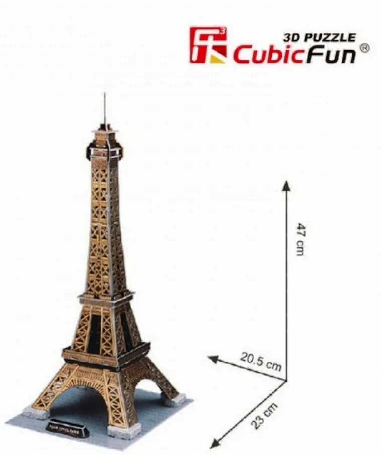 Cubic Fun  3D Пъзел  Eiffel Tower, 35 части  3