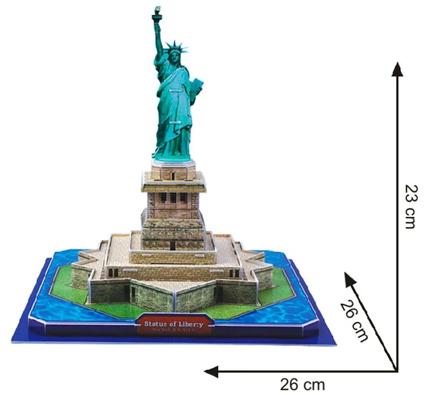 Cubic Fun  3D Пъзел Statue of Liberty (U.S.A), 39 части 2