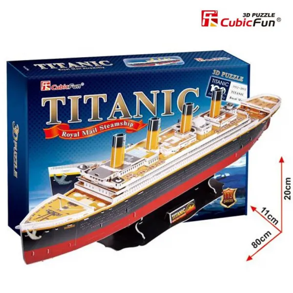 Cubic Fun 3D Пъзел Кораб Titanic, 113 части 