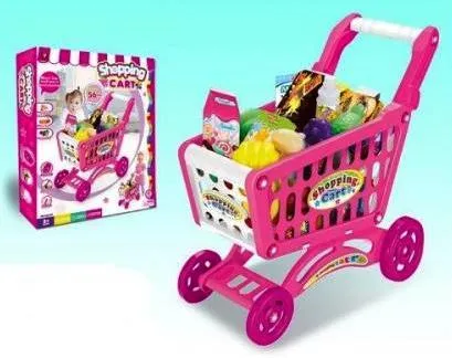 OCIE Количка за пазаруване Shopping Cart, розова, 56 части  1