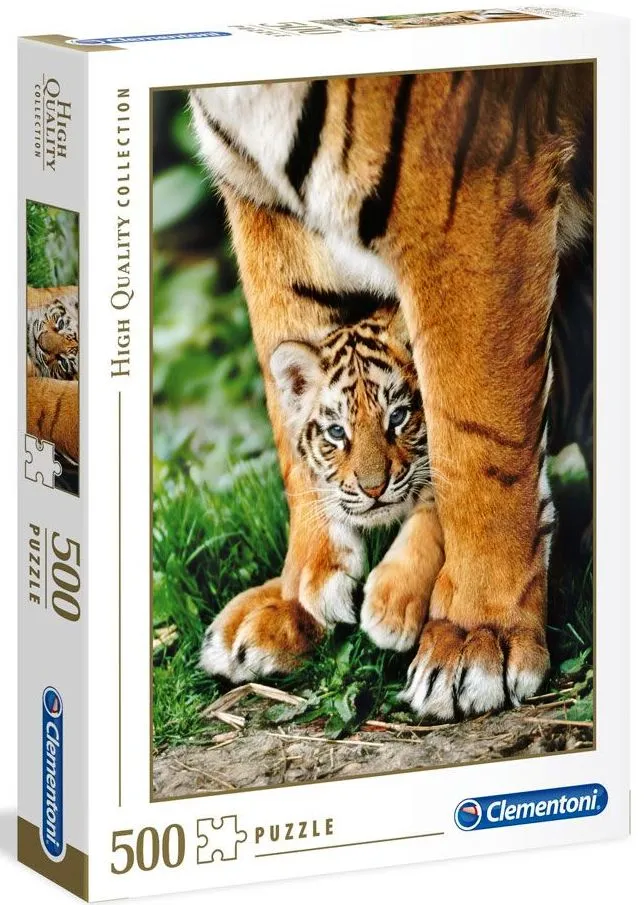 CLEMENTONI 500 части Пъзел High Quality Collection Bengal tiger cub/Бенгалски тигър  2