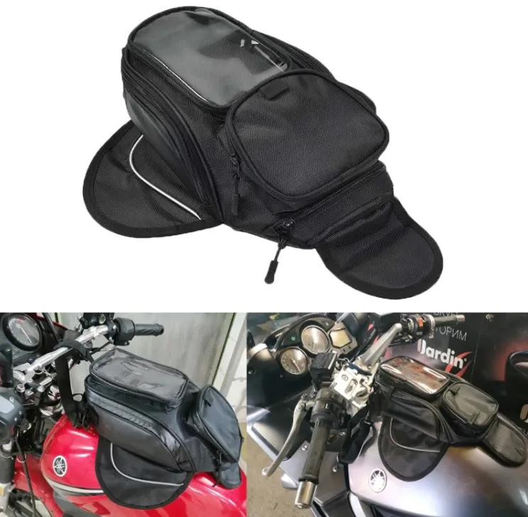 Чанта за резервоар с магнити за мотоциклет, чопър, пистов, ендуро, турър 2