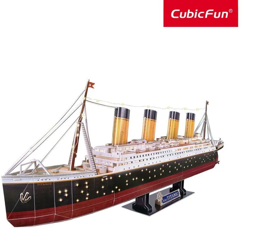 Cubic Fun 3D LED Пъзел Кораб Титаник/Titanic, 266 части, LED Светлина 4