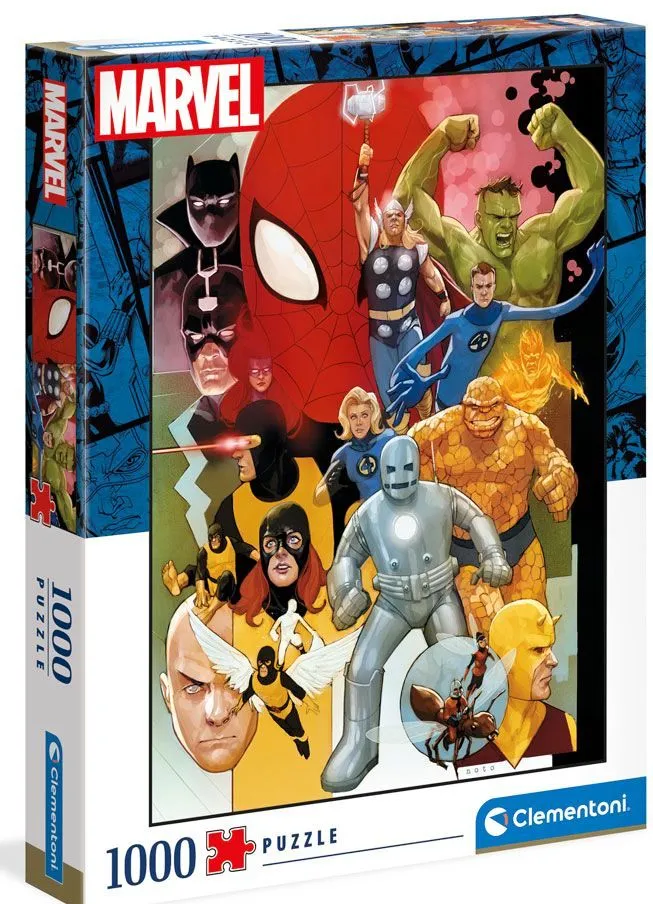 CLEMENTONI Пъзел High Quality Collection Marvel/Марвел Непобедимите, 1000 части  2