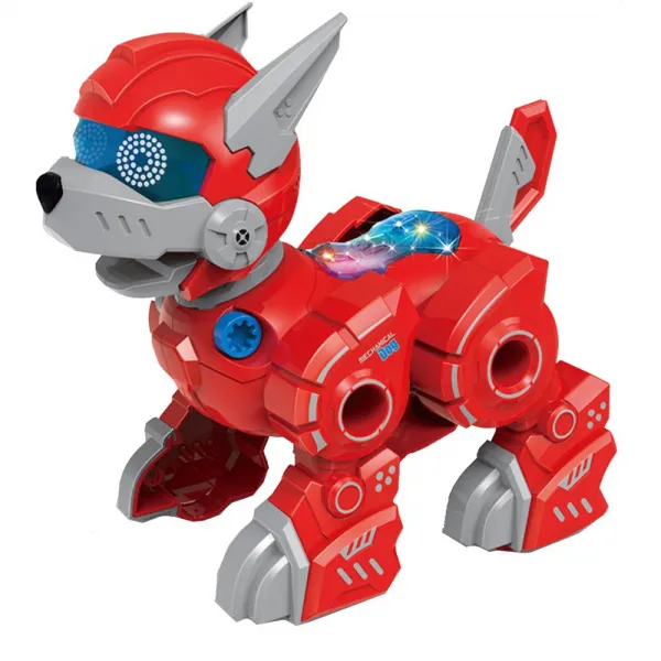 Куче Робот за сглобяване Robot Dog със светлини и звук  1