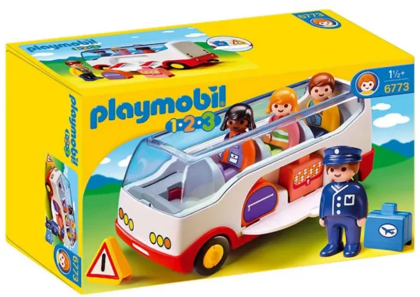 Playmobil - Комплект Училищен автобус с фигурки  1