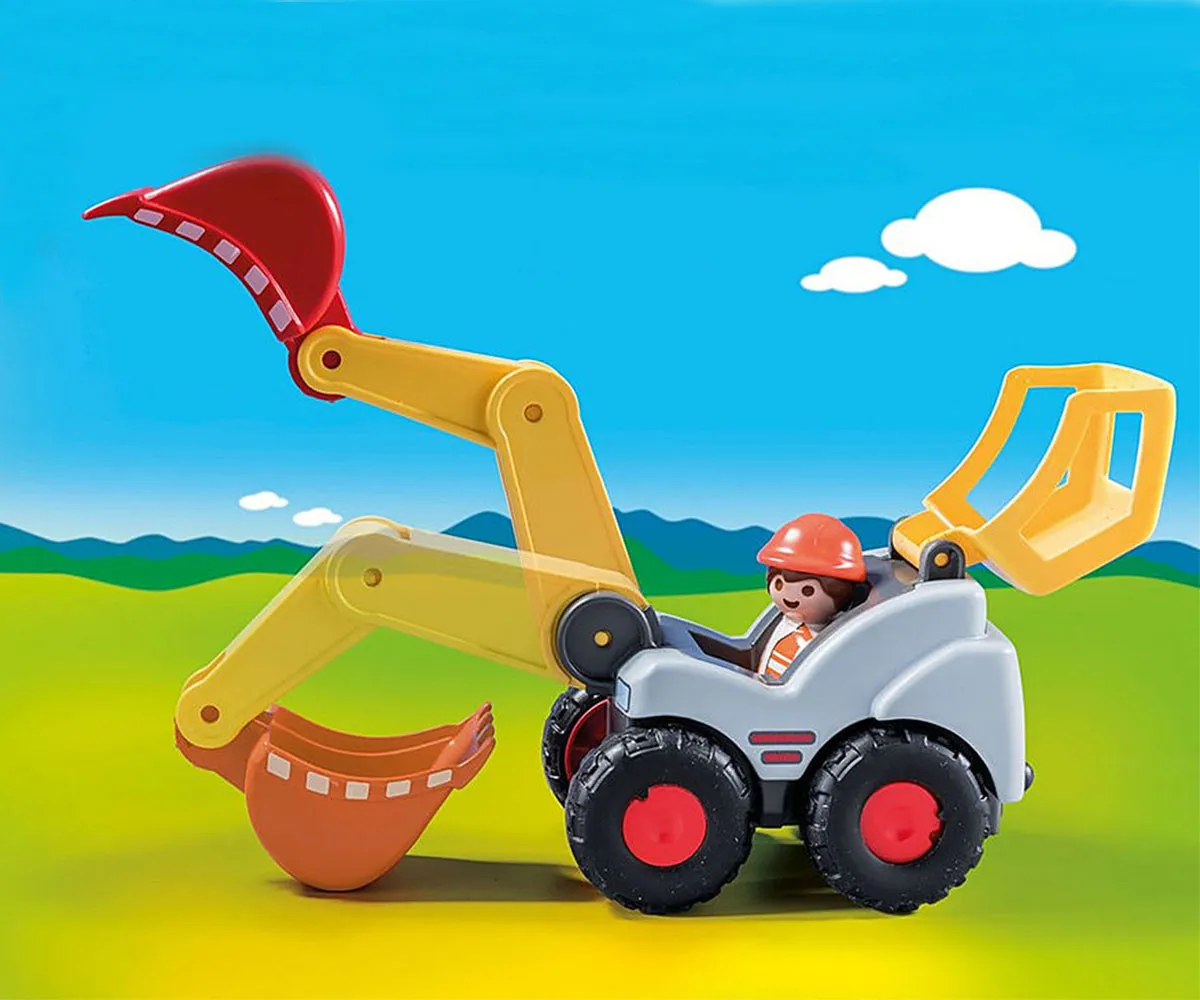 Playmobil - Екскаватор с фигурка работник  3