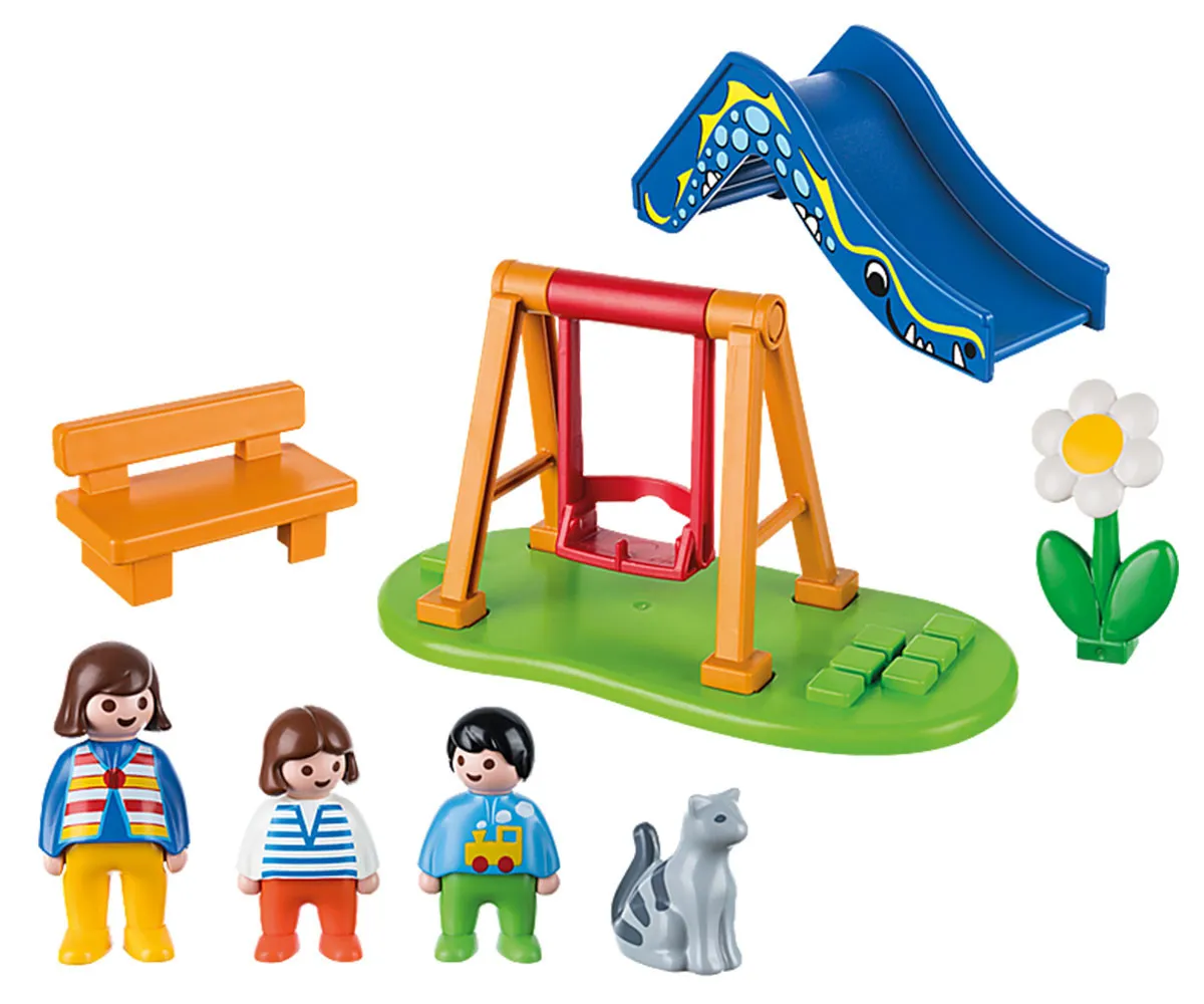 Playmobil - Занимателен Игрален Комплект Детска площадка с фигурки 2