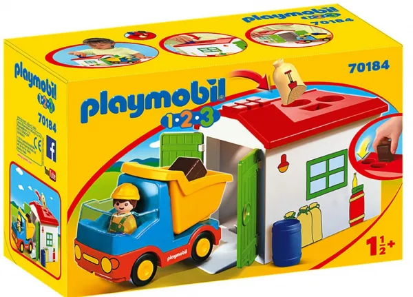 Playmobil -Занимателен игрален комплект  Самосвал с фигурка и аксесоари  1