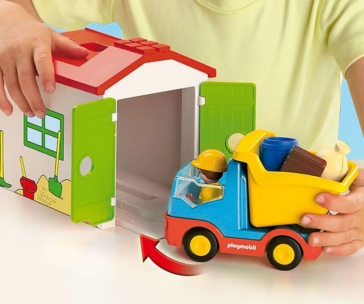 Playmobil -Занимателен игрален комплект  Самосвал с фигурка и аксесоари  4