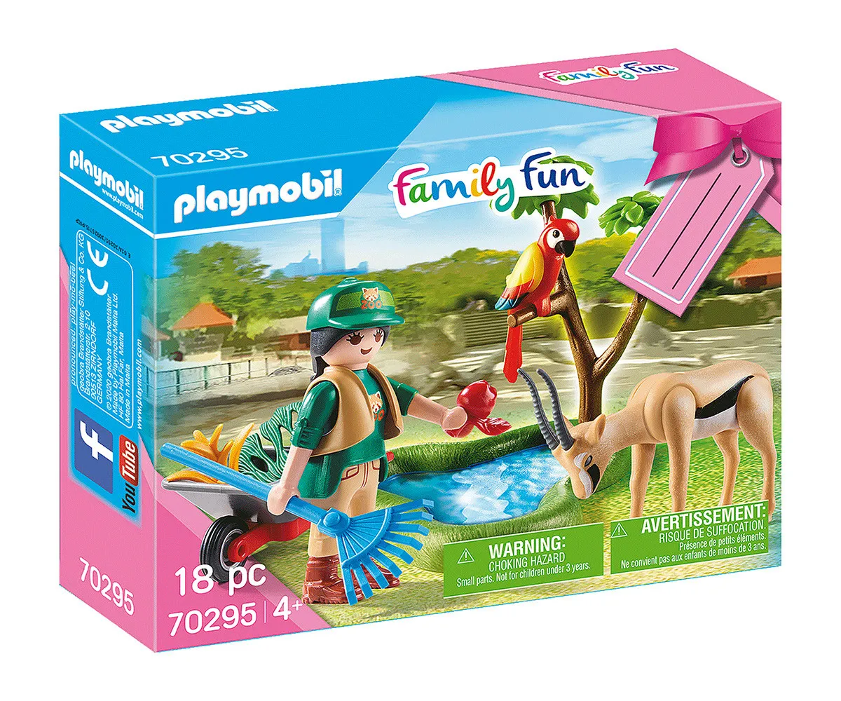 Playmobil - Занимателен игрален комплект Зоопарк, 18 елемента  1