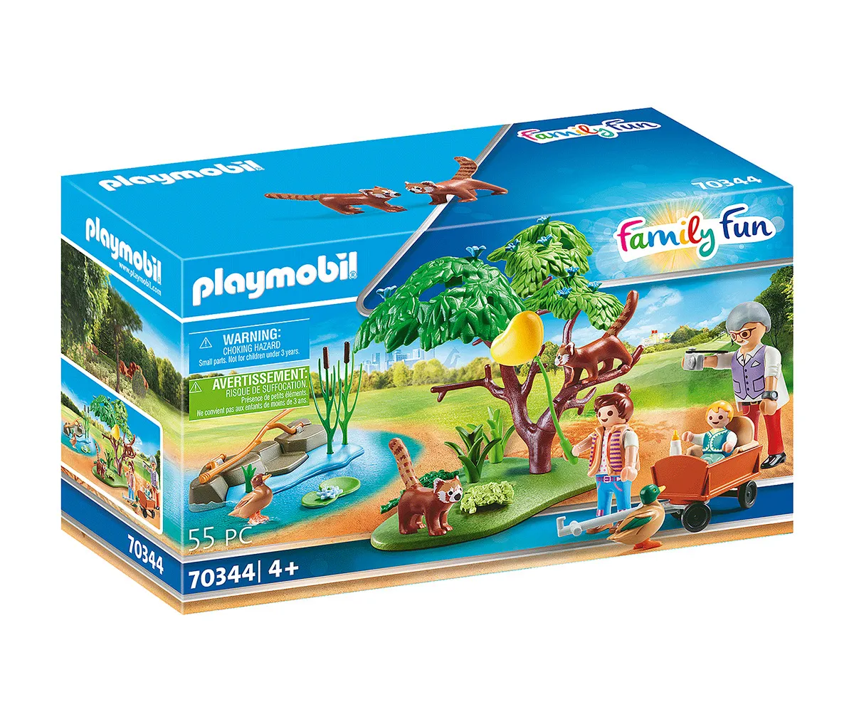 Playmobil - Занимателен игрален комплект Местообитание на червената панда, 55 елемента  1