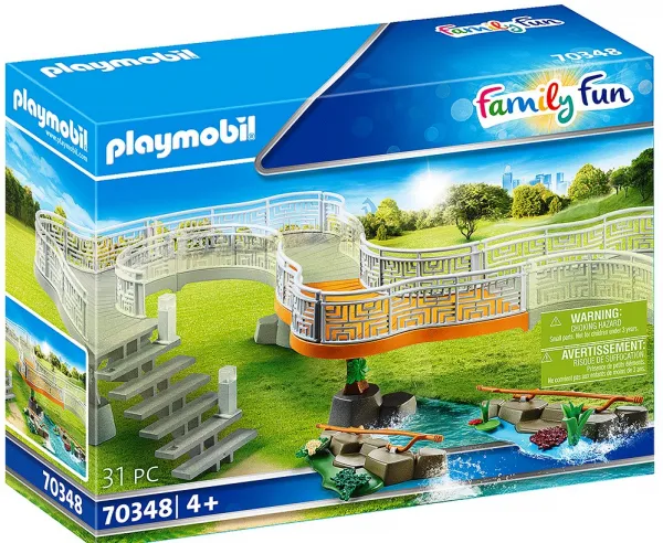 Playmobil - Аксесоари за игра Платформа за наблюдение в зоопарк, 31 елемента  1