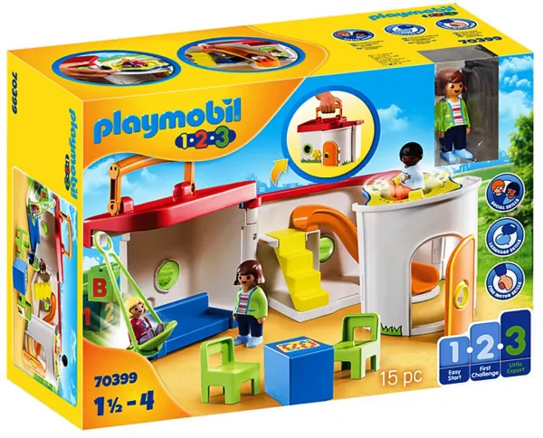 Playmobil - Занимателен комплект за игра Преносима детска градина, 15 елемента 1