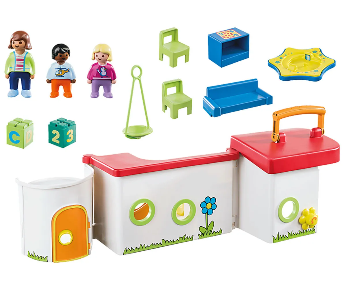 Playmobil - Занимателен комплект за игра Преносима детска градина, 15 елемента 2