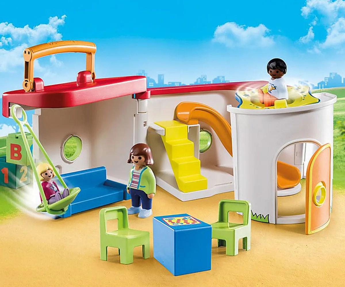 Playmobil - Занимателен комплект за игра Преносима детска градина, 15 елемента 5