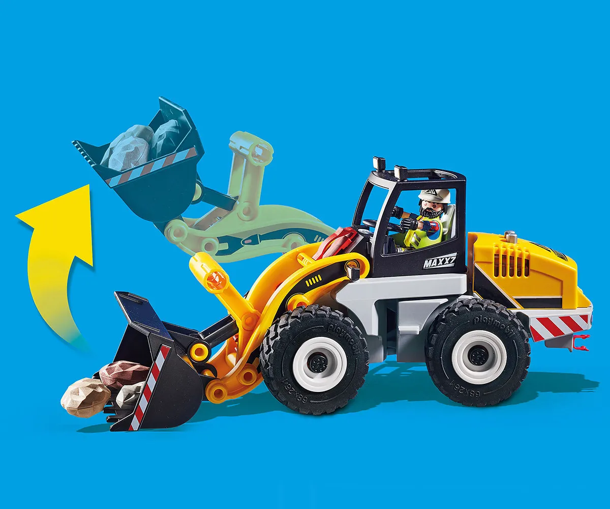 Playmobil - Занимателен комплект за игра Колесен товарач, 25 елемента 4