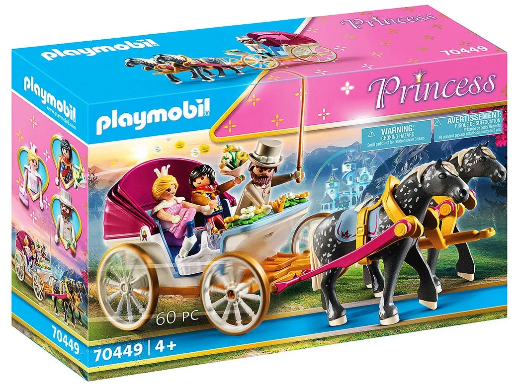 Playmobil - Занимателен комплект за игра Романтична кралска карета, 60 елемента  1