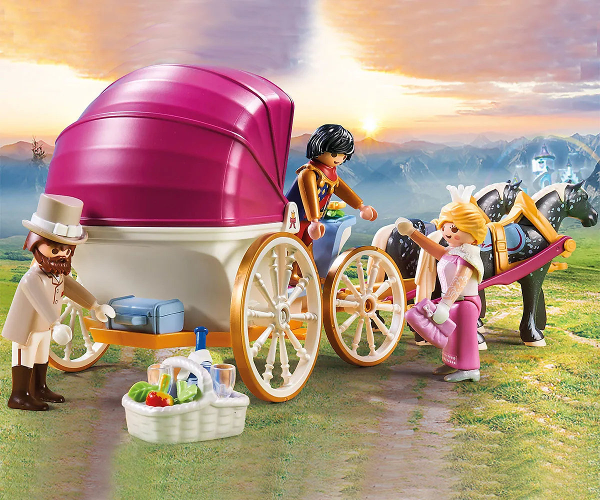 Playmobil - Занимателен комплект за игра Романтична кралска карета, 60 елемента  3