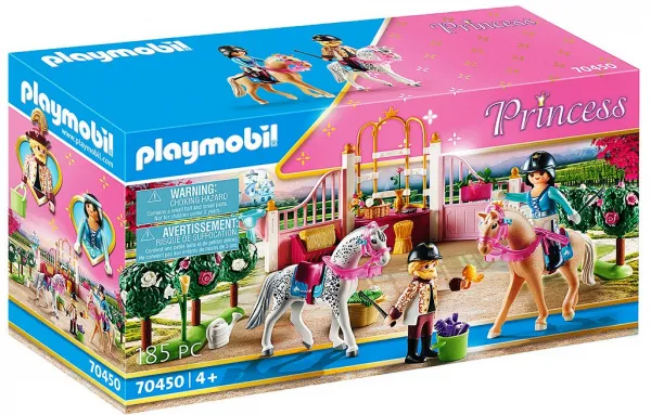 Playmobil - Занимателен комплект за игра Урок по езда за принцеса, 265 елемента  1