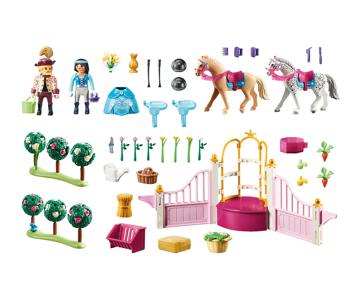 Playmobil - Занимателен комплект за игра Урок по езда за принцеса, 265 елемента  2