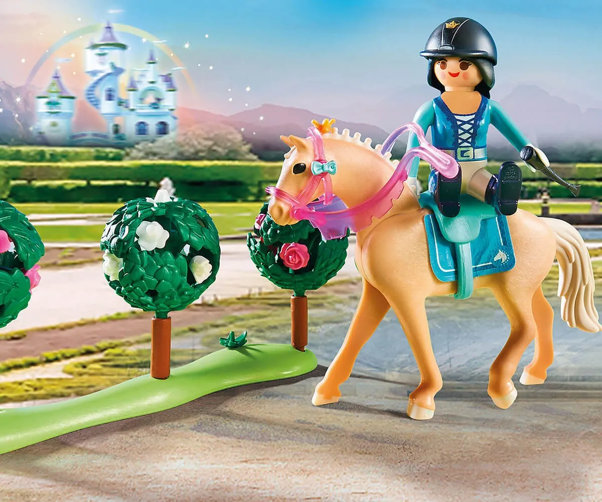 Playmobil - Занимателен комплект за игра Урок по езда за принцеса, 265 елемента  5