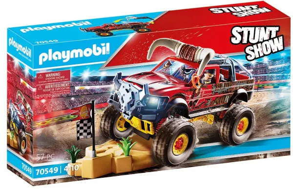 Playmobil - Занимателен комплект за игра  Каскадьорско шоу, Камион Чудовище, 57 елемента  1