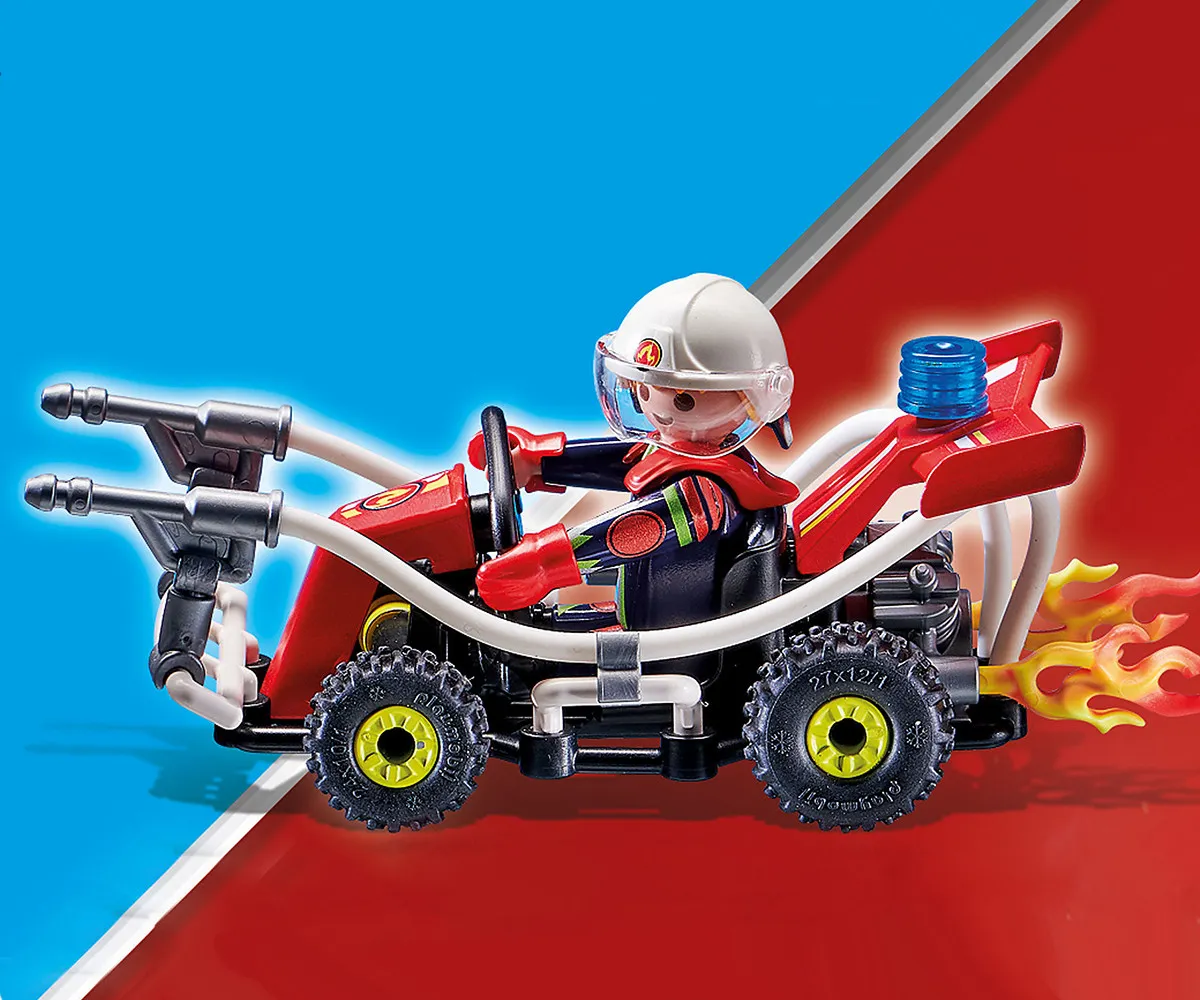 Playmobil - Занимателен комплект за игра Каскадьорско шоу, Пожарен автомобил, 47 елемента  4