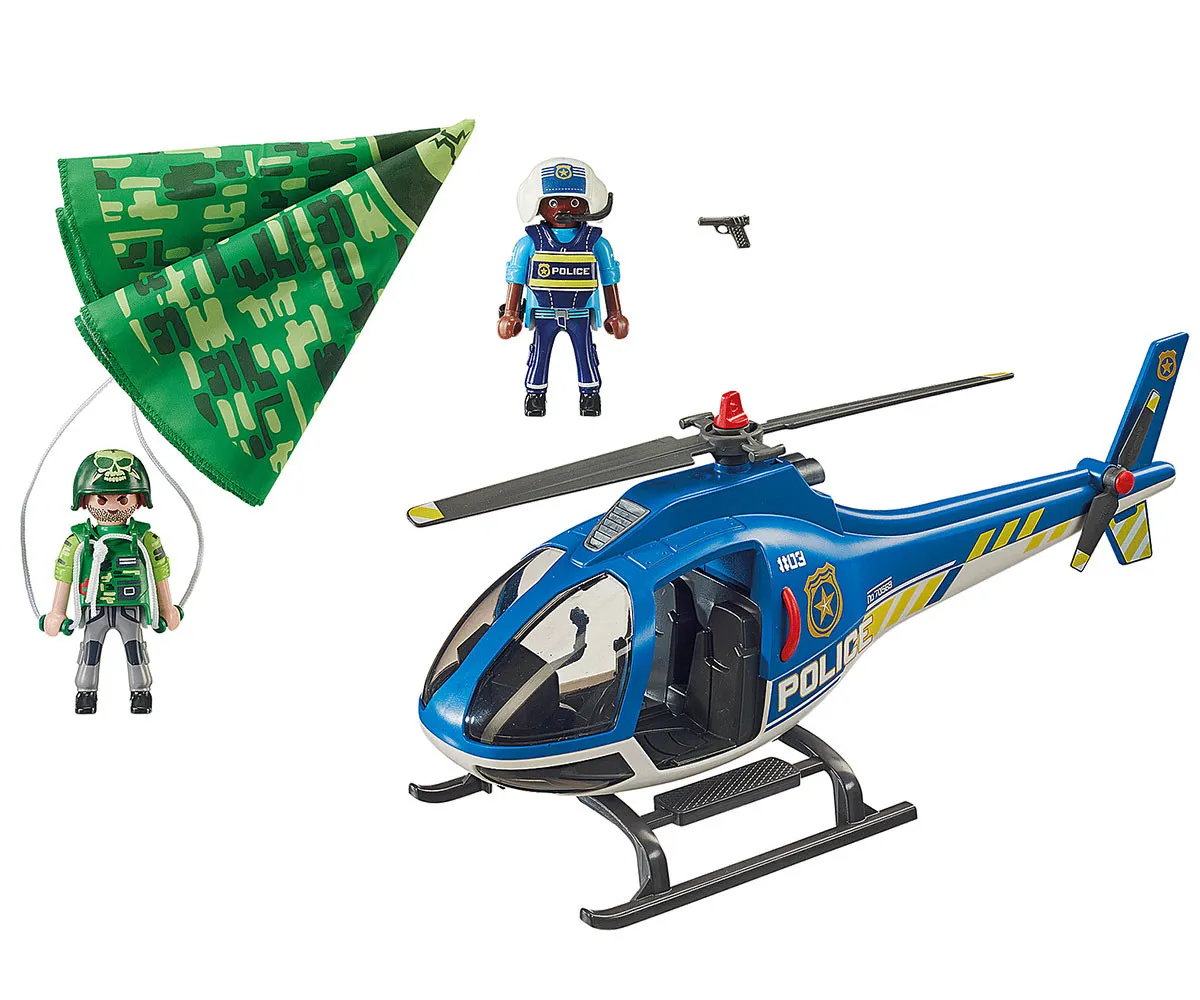 Playmobil - Занимателен комплект за игра Полицейско преследване с хеликоптер 2
