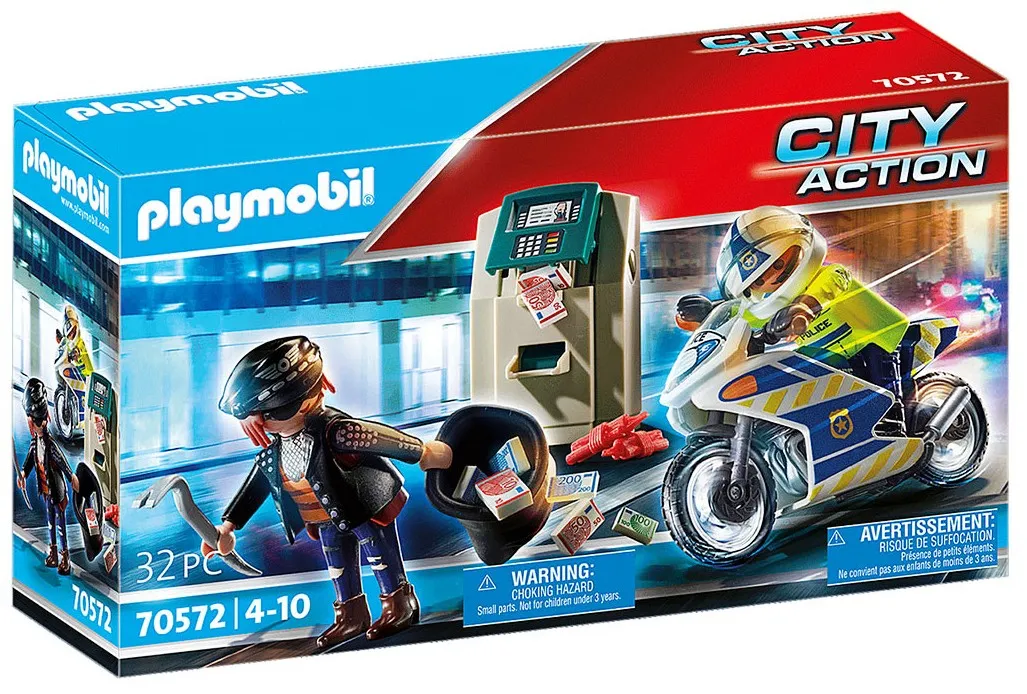 Playmobil -Занимателен комплект за игра  Преследване на банков обирджия 1