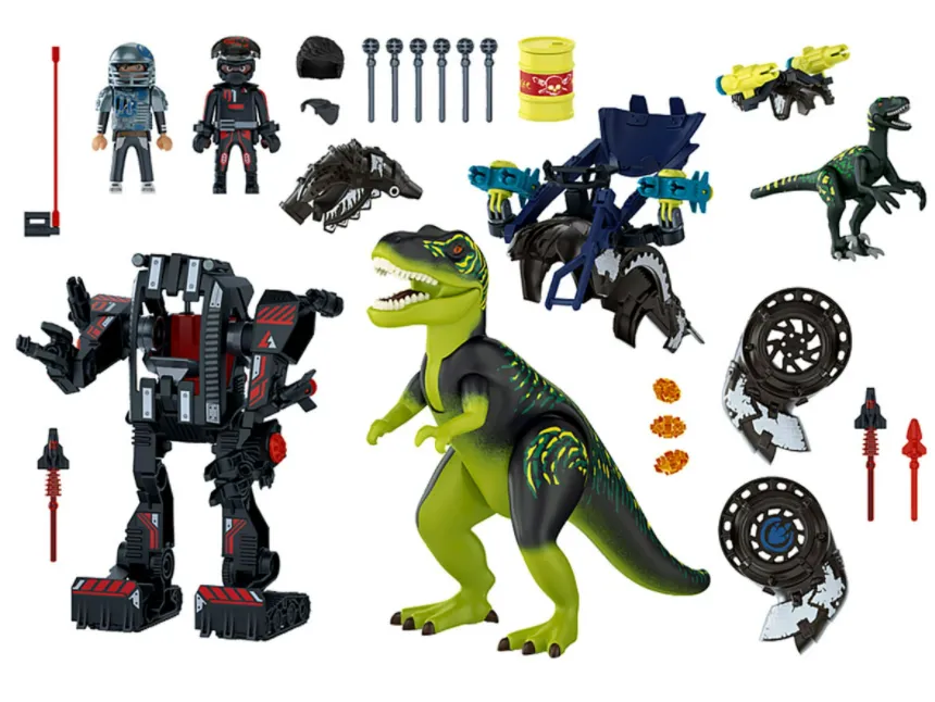 Playmobil - Занимателен комплект за игра Т-Рекс: Битка на Гигантите, 84 елемента  2