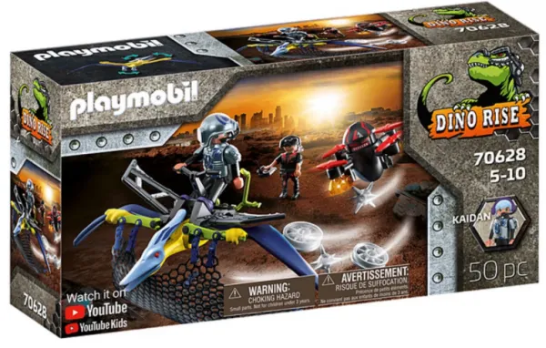 Playmobil - Занимателен комплект за игра Птеранодон: Атака с дрон, 50 елемента  1