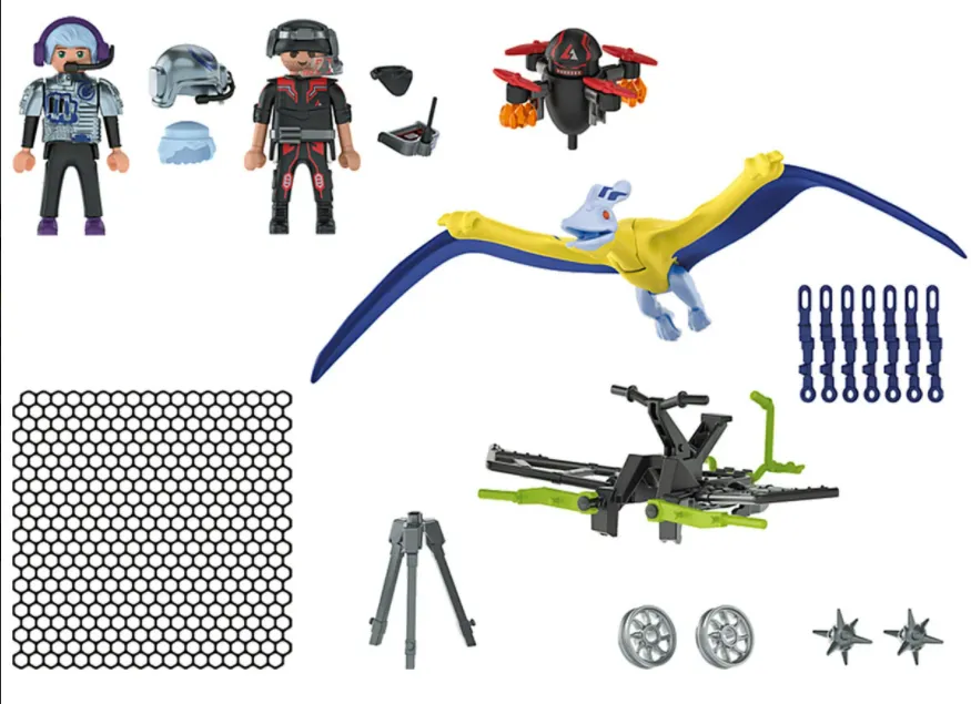 Playmobil - Занимателен комплект за игра Птеранодон: Атака с дрон, 50 елемента  2