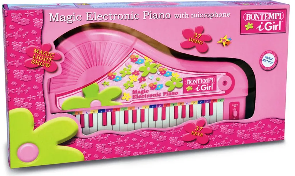 Bontempi - Малко розово пиано, 37 клавиша, 37 демо песни  1