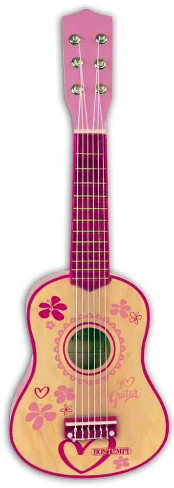 Bontempi - Класическа дървена китара за момиче 55см  3