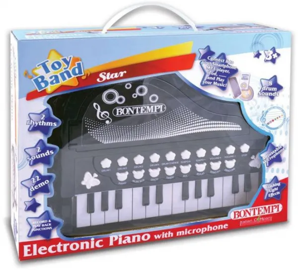 Bontempi - Електронно пиано, 24 клавиша + светлини  1