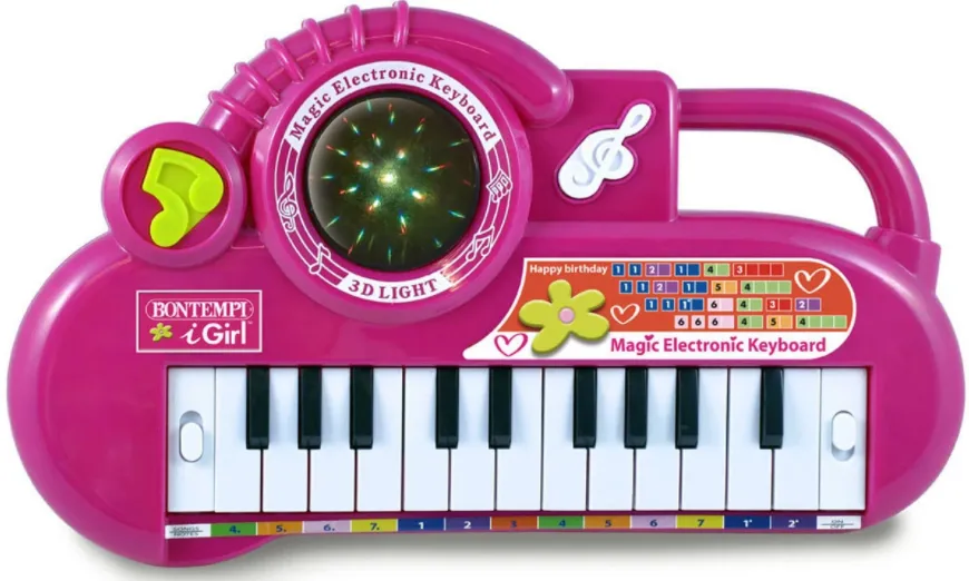 Bontempi - Електронен синтезатор 22 клавиша и светеща топка I Girl 3