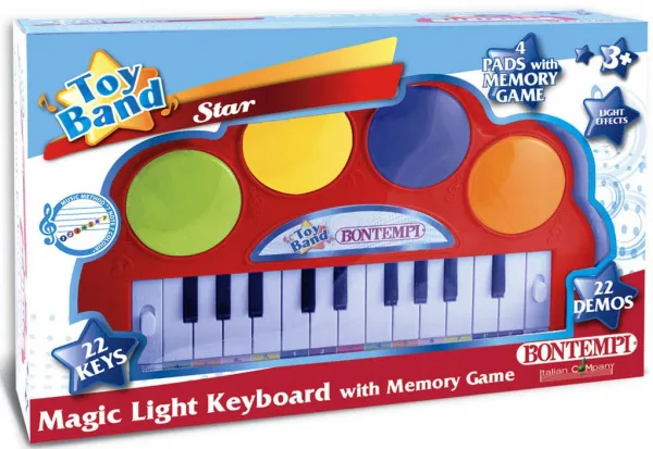 Bontempi - Синтезатор с магически светлини, 22 клавиша  1