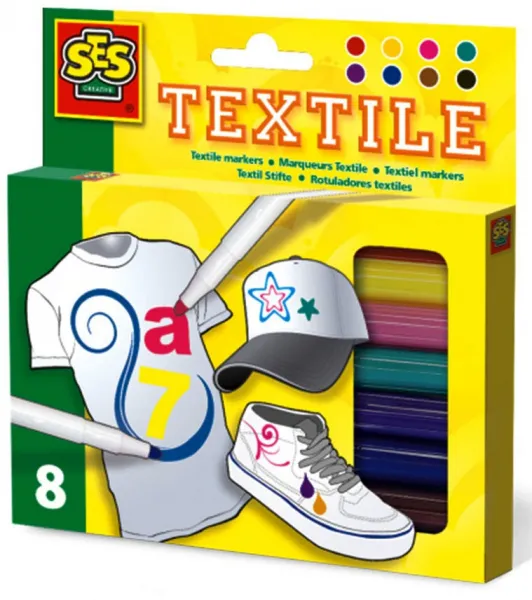 SES - Текстилни маркери 8 броя 1