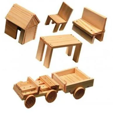 SES - Комплект дървени фигури  3