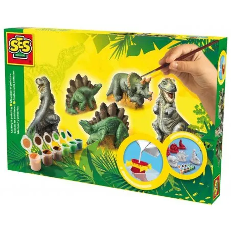 SES - Отливки от гипс , Динозаври + цветни боички  1