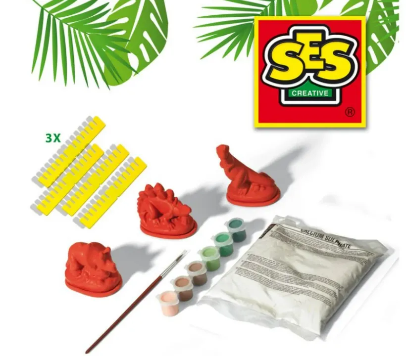 SES - Отливки от гипс , Динозаври + цветни боички  3