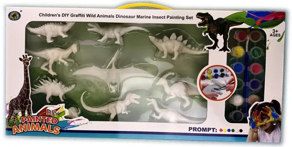 Комплект Динозаври за оцветяване 10бр
