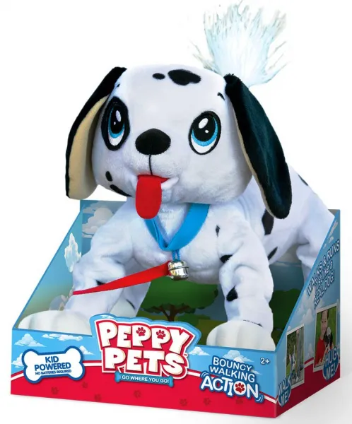 Peppy Pets - Плюшен любимец за разходка навън - Кученце Далматинец 1