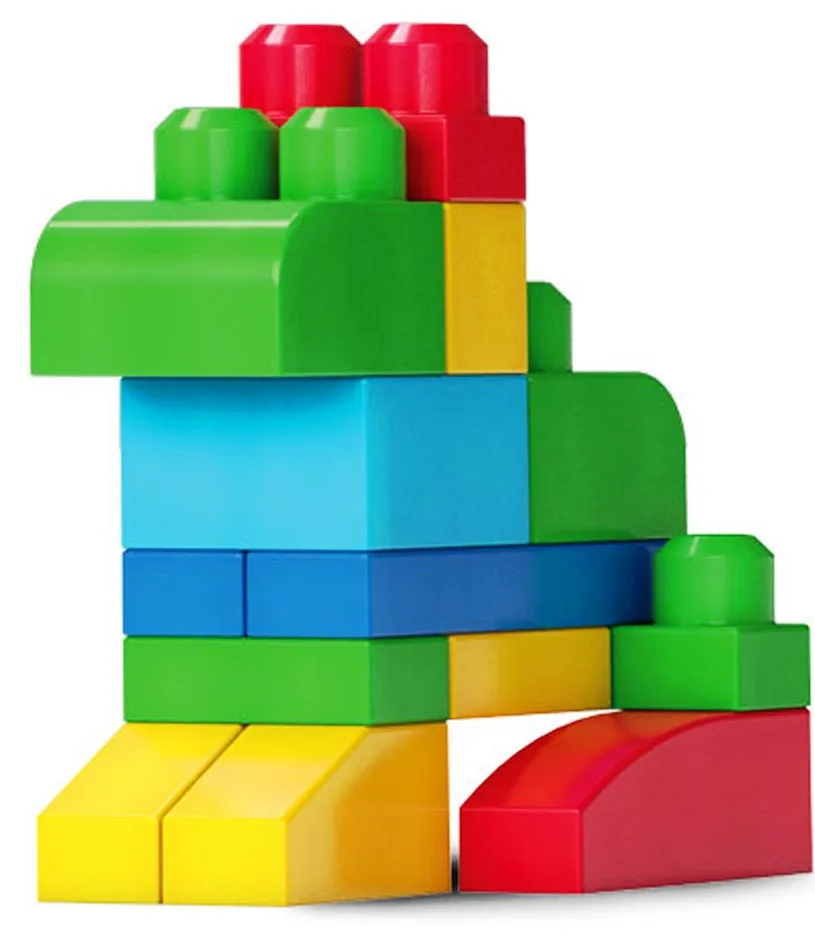 Mega Bloks Конструктор Първи строители, 60 части, син 6